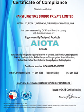 AIOTA Certificate - Hans Furniture Studio